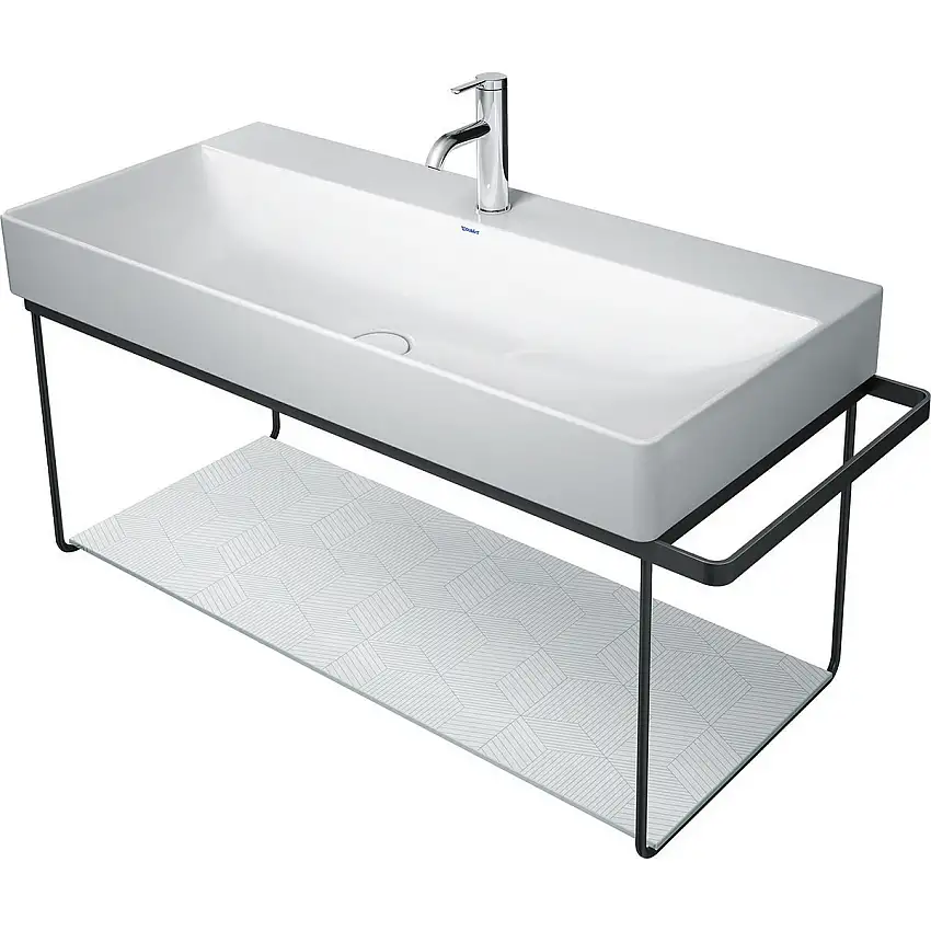 Benställning DuravitDuraSquare Vägghängd till TvättställMatt Svart, BxDxH: 1065x451x400 mm