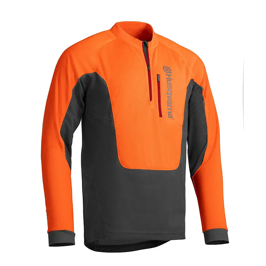 T-Shirt HusqvarnaTechnical LångärmadStorlek: M, Orange/Svart