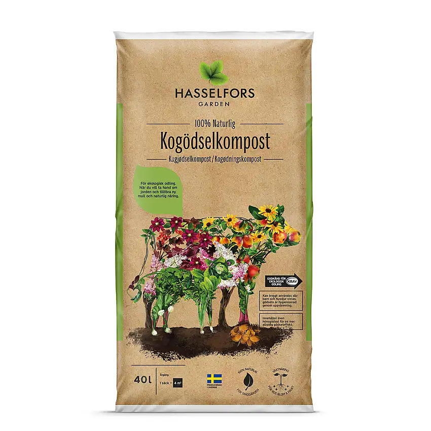 Kompostnäring Omnia GardenKogödsel 40 L