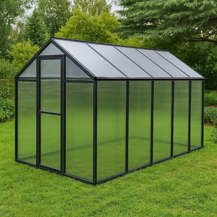 Växthus Green LandSolid 5,7 m² Polykarbonat