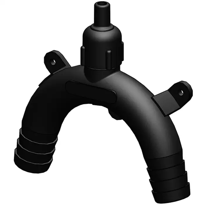 Vakuumventil Tru-designSvart, 19 mm