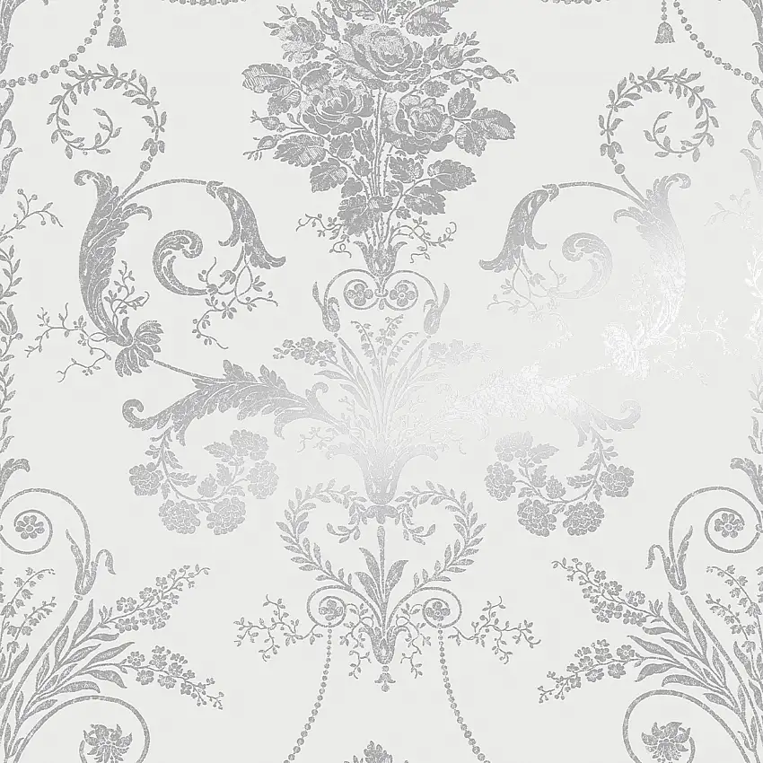 Tapet Laura AshleyJosette Metallic Silver
