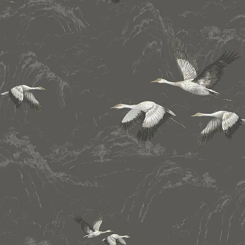 Tapet Laura AshleyAnimalia Dark Steel