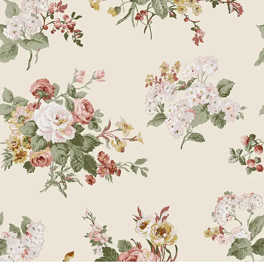 Tapet Laura AshleyRosemore Pale Sable