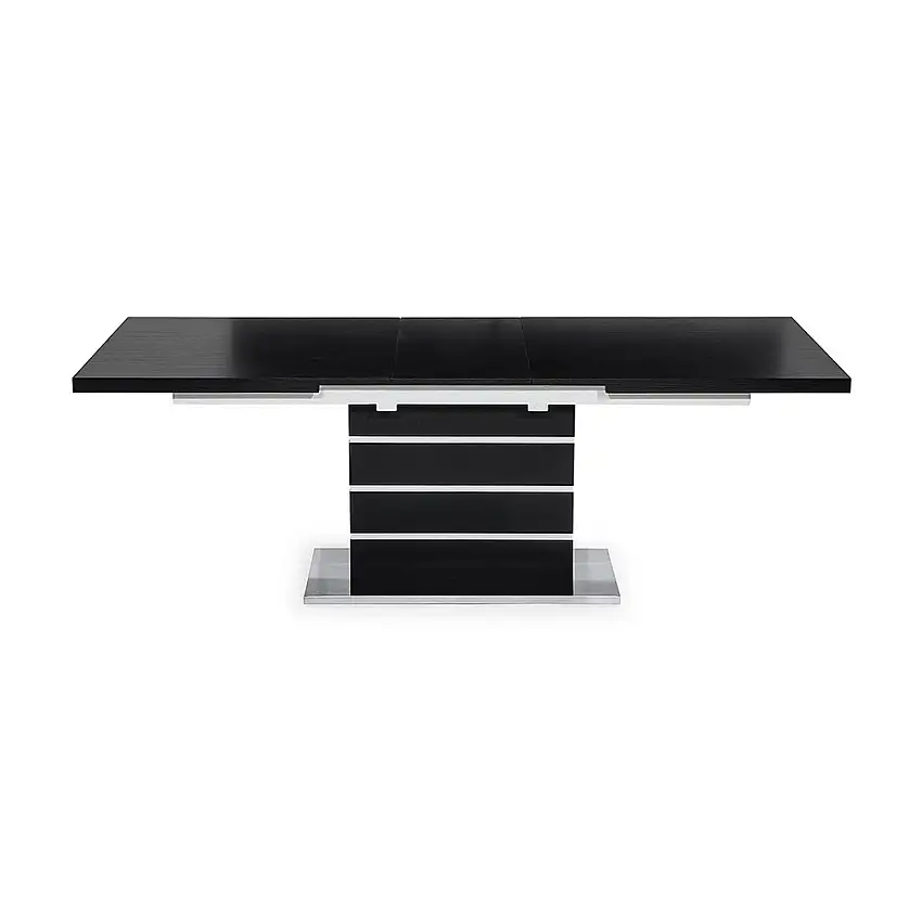 Matbord In LivingMacahan FörlängningsbartVit/Svart, 180 cm