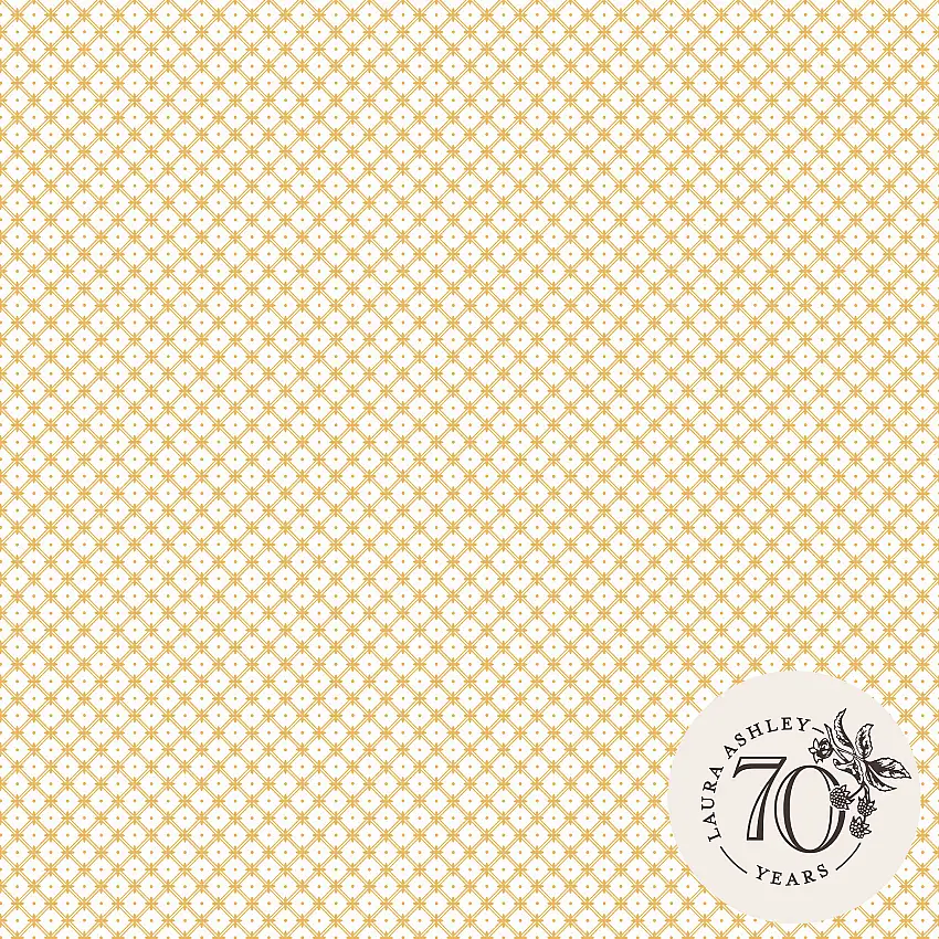 Tapet Laura AshleyWickerwork Pale Ochre Gul 119849