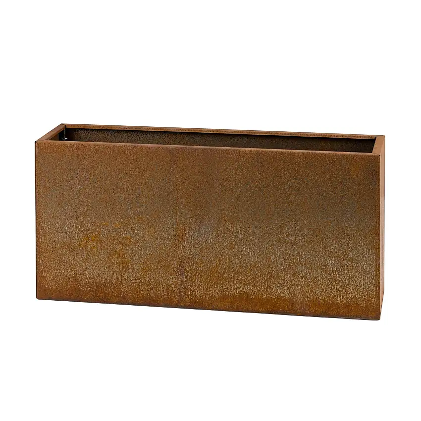 Blomkruka RecalCortenstål Ytterkruka 120x30x60 cm, Utomhus