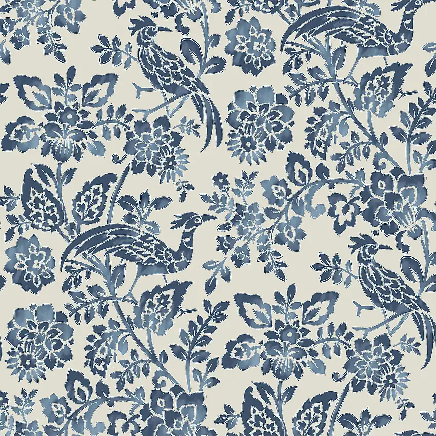Tapet Laura AshleyAdain Palace Dark Seaspray Blå 121067