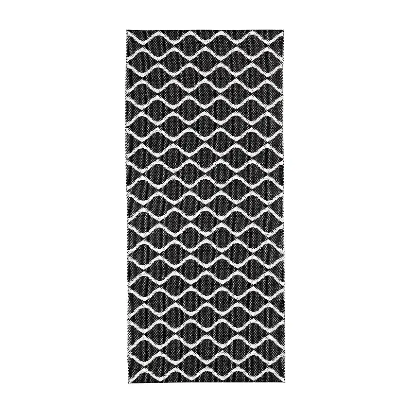 Plastmatta HorredsmattanWaveSvart, 70x400 cm