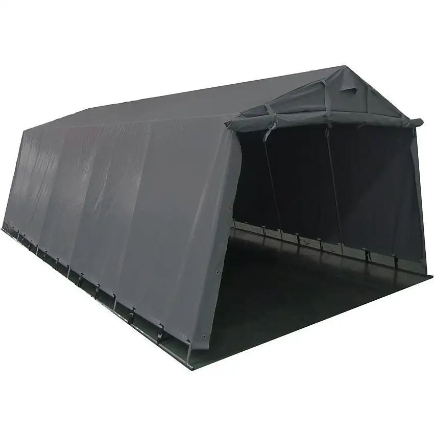 Garagetält Lyfco13,7m² 200g/m² PEGrå