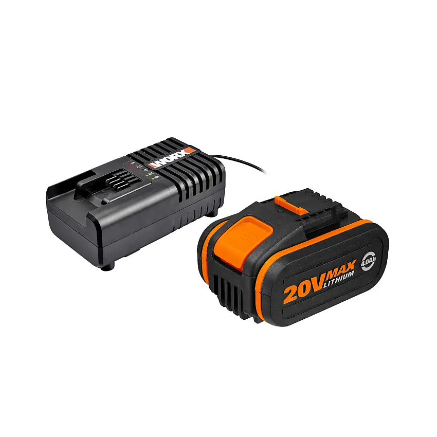 Batteri Worx20V 4.0Ah med Laddare