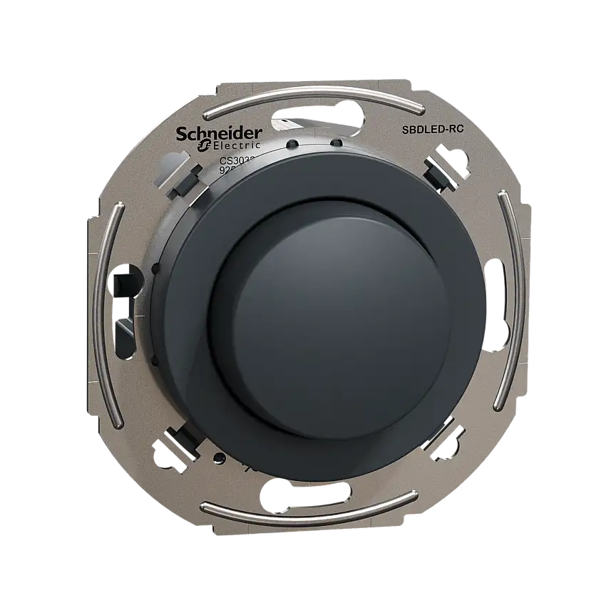 Vriddimmer LED Schneider ElectricRenova Infälld 370W Bakkantstyrd 1-200VAAntracit