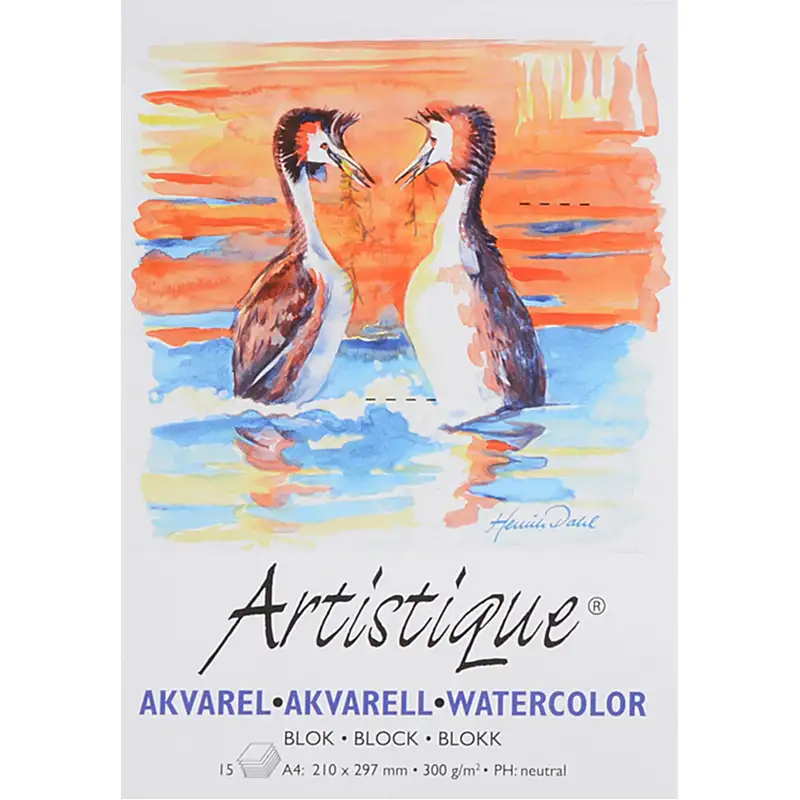 Akvarellblock ABA Skol300 g 15 ArkA3