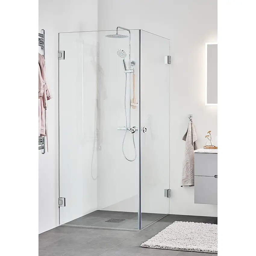 Duschhörn HafaInfinityKrom, BxD: 800x800 mm