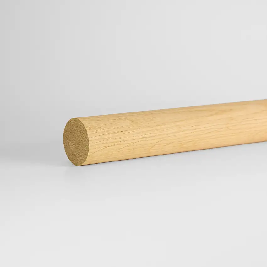 Ledstång Herrljunga LedstångsfabrikEk 45 mmObehandlad Ek, Längd: 2000 mm