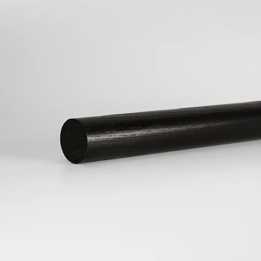 Ledstång Herrljunga LedstångsfabrikEk 45 mmSvartbetslack Ek, Längd: 2000 mm