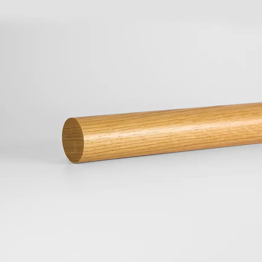 Ledstång Herrljunga LedstångsfabrikEk 45 mmKlarlackad Ek, Längd: 4000 mm