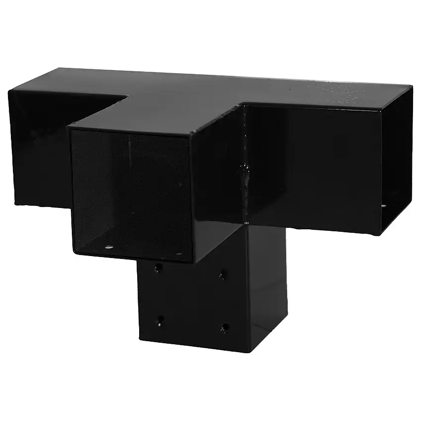 CubicFörlängingsbeslag dubblet - till 9×9 cm stolperSvart