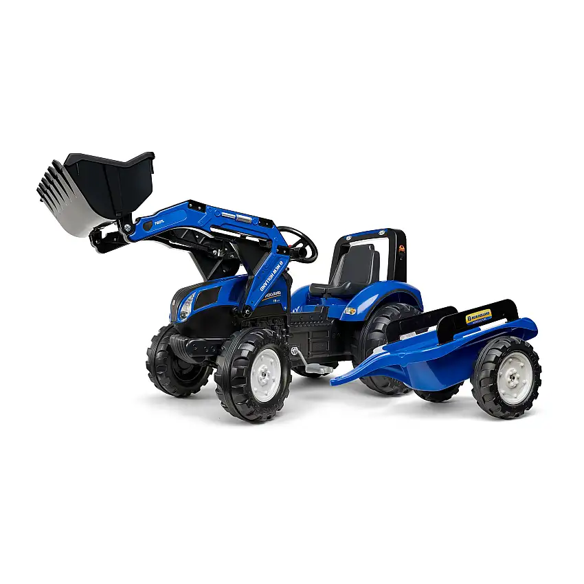 Trampbil FALKFrontlastare med vagn New Holland