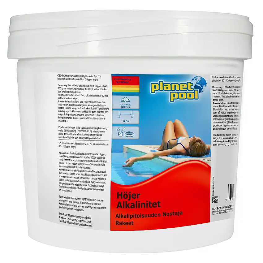 Alkanitetsmedel Planet PoolHöjer Alkalinitet 3 kg