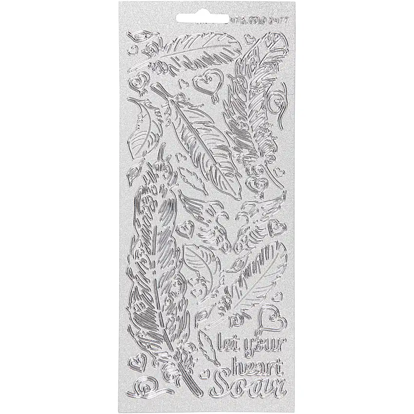 Stickers Creativ CompanyFjädrar 1Silver