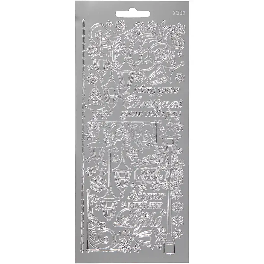 Stickers Creativ CompanyLanternor 10x23 cm 1 ArkSilver