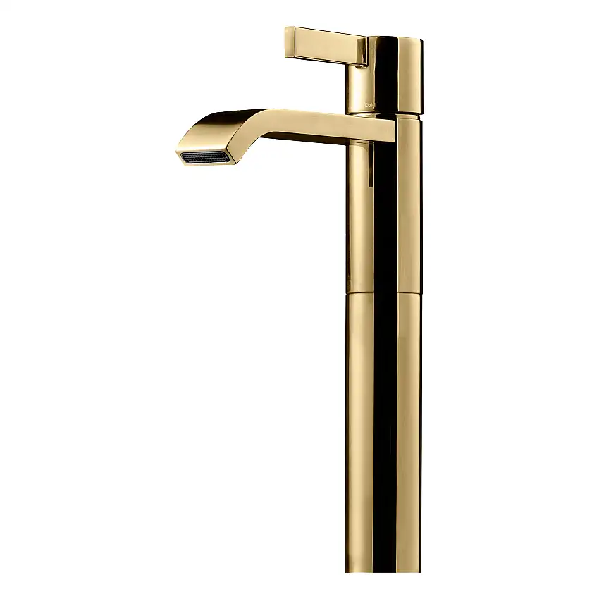 Tvättställsblandare TapwellARM081L Hög PipHoney Gold