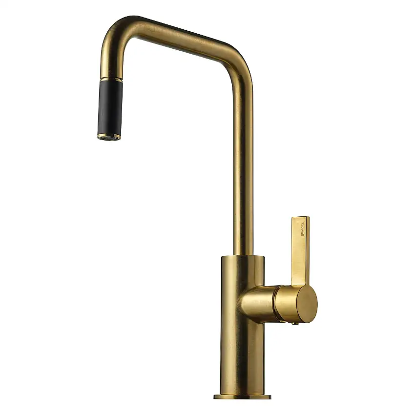 Köksblandare TapwellArman ARM985 med Utdragbar PipBrushed Honey Gold
