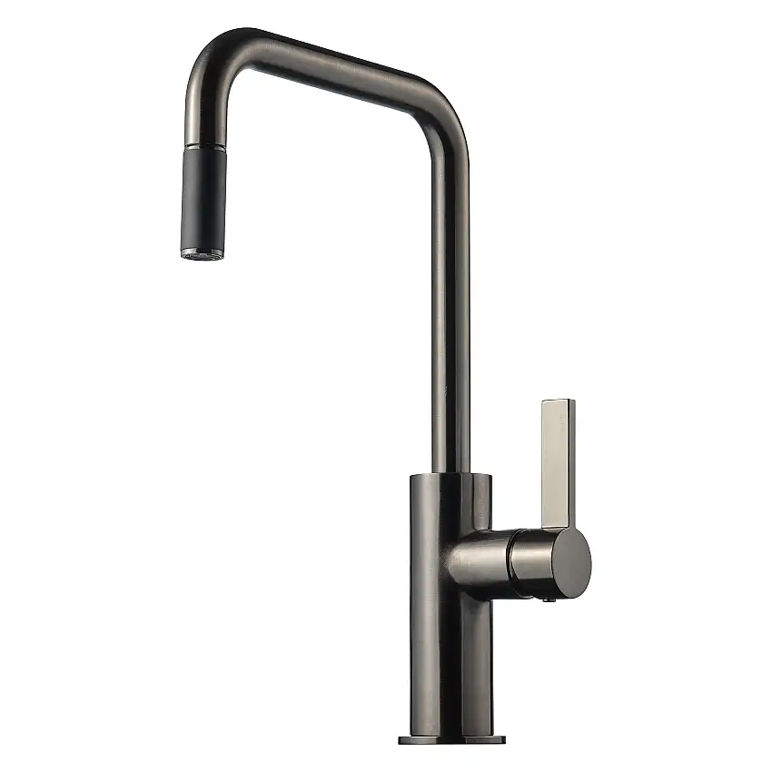 Köksblandare TapwellArman ARM985 med Utdragbar PipBrushed Black Chrome