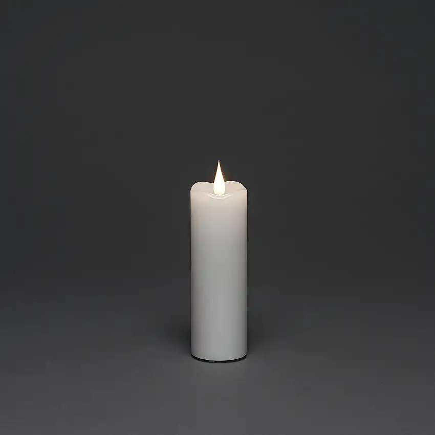 Vaxljus Gnosjö Konstsmide5x15,2 cm LED Vit