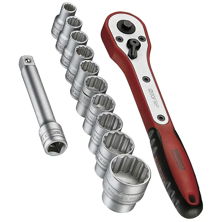 Hylsnyckelsats med 1/4 tum fyrkantsfäste Teng ToolsM1413N1