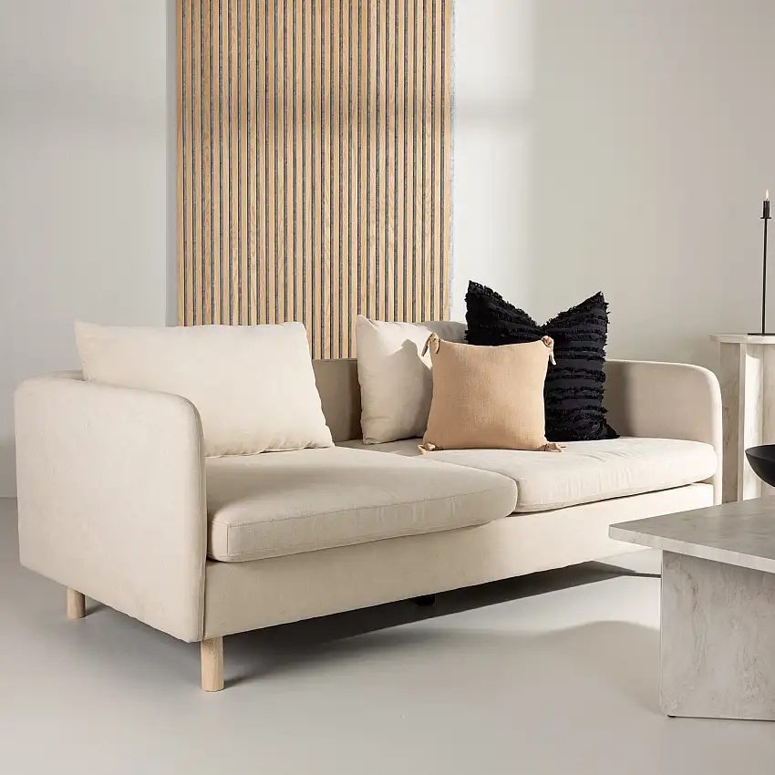3-sitssoffa Venture HomeZero Ljusbeige 183,5 cm