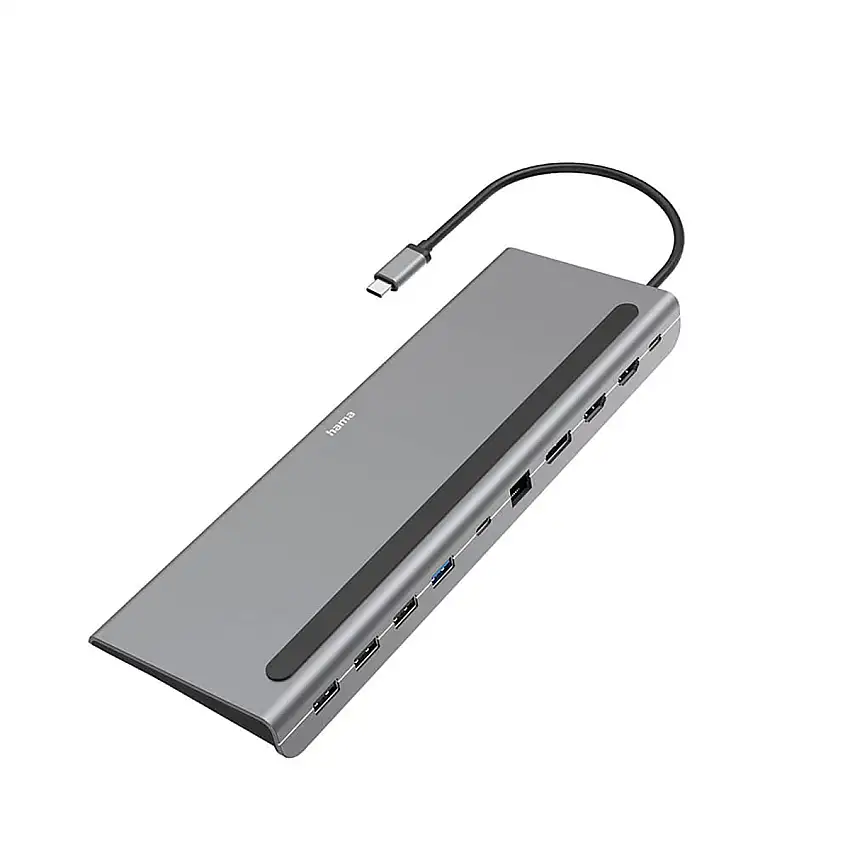 USB-C Dockningsstation Hama10 portar