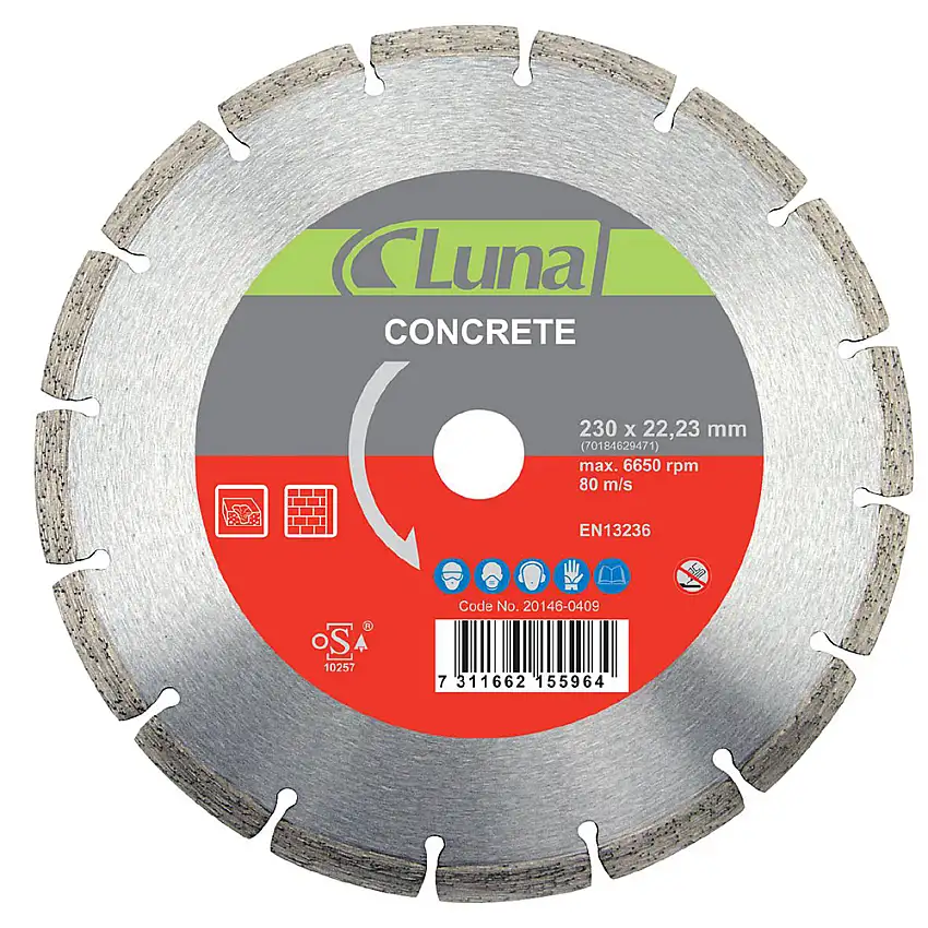 Diamantklinga Luna ToolsConcrete