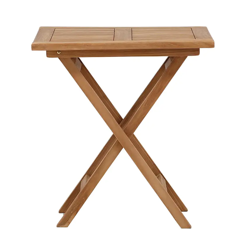 Cafébord Venture HomeKenya 70x70cm, Hopfällbart Träbord i Teak till Uteplatsen