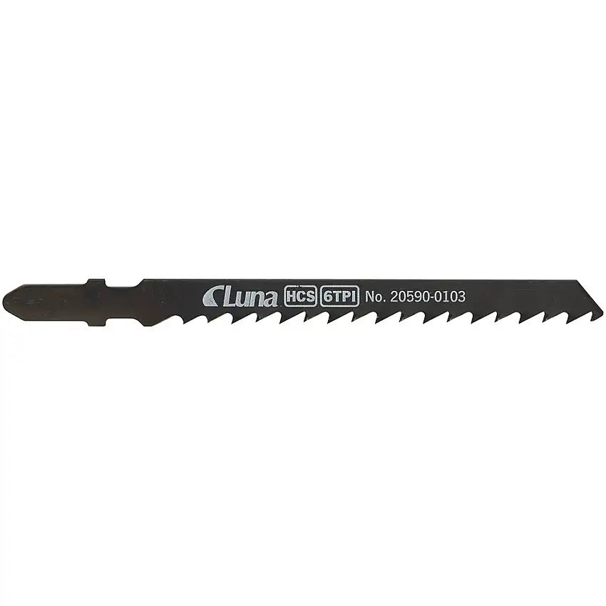 Sticksågblad Luna Toolsav HCS För Trä med SLipade skränkta tänderT75x8x1,3 6T (50)