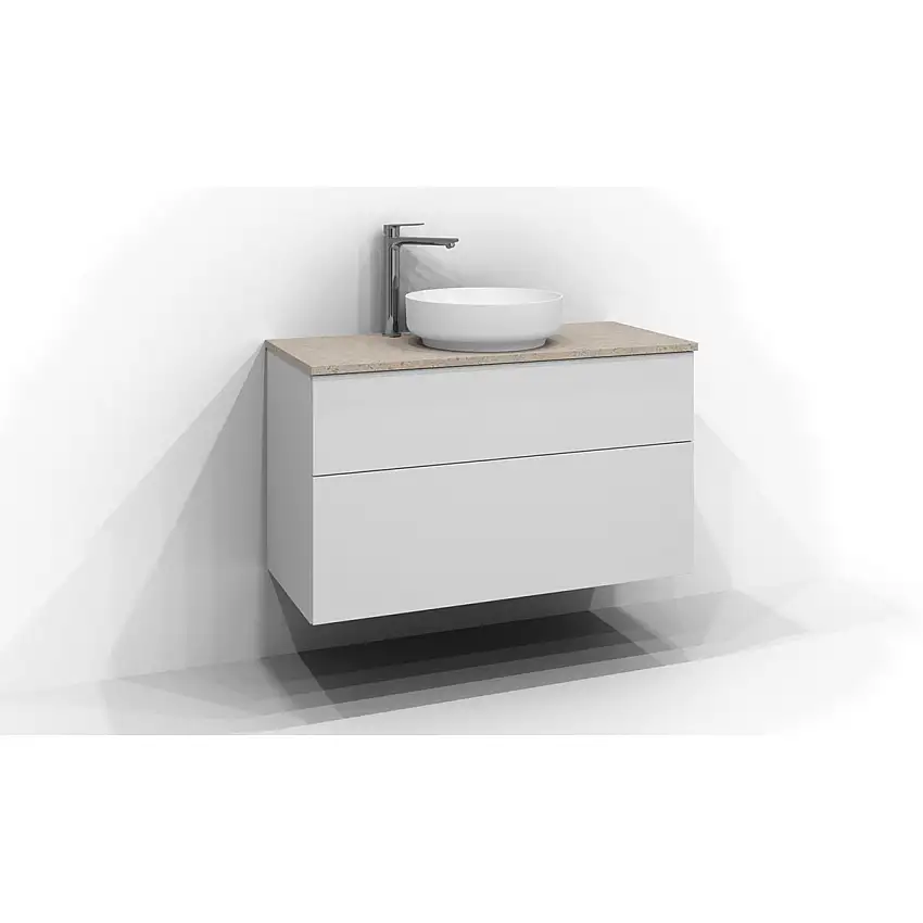 Bänkskiva SvedbergsKvartsB: 1010 mm, Centrerad