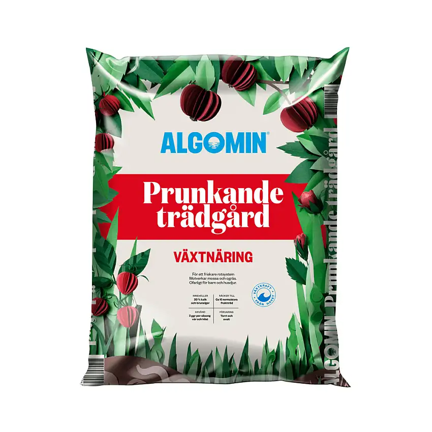 Jordförbättring AlgominPrunkande Trädgård 8 kg, Växtnäring för Plantering & Nyanläggning