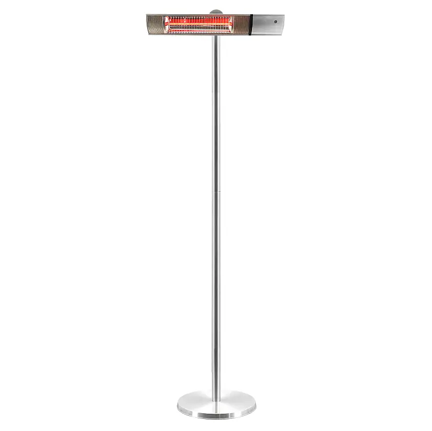 Terrassvärmare HORTUS1500W Golvmodell GT inkl. FjärrkontrollSilver