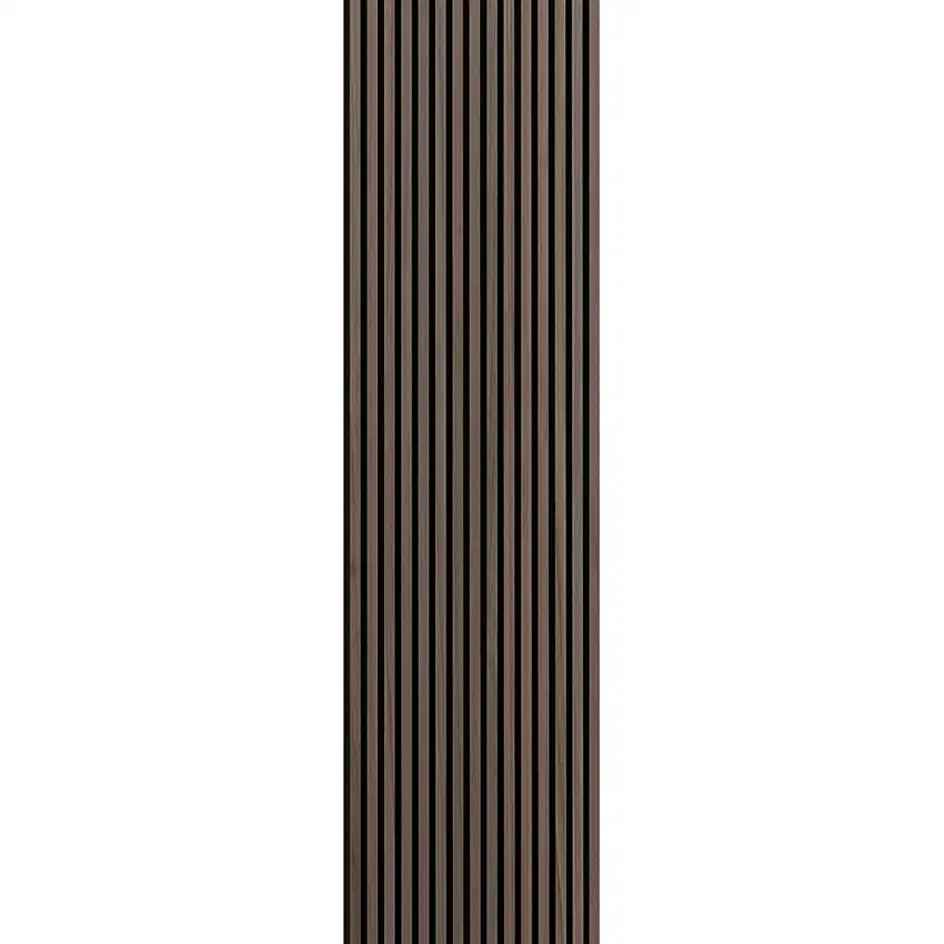Akustikpanel FibrotechUtförande: Valnöt, Längd: 3000 mm, Bredd: 605 mm