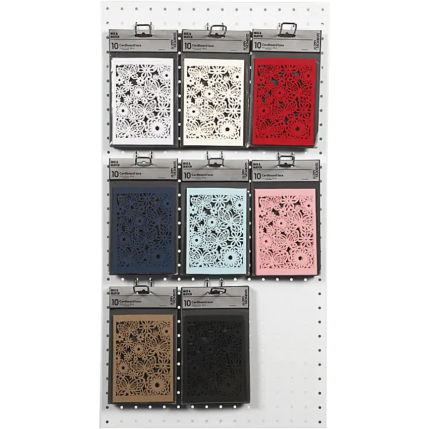 Spetskartong Creativ CompanyMixade Färger 10,5x15 cm 8x10 Förp/1 Förp