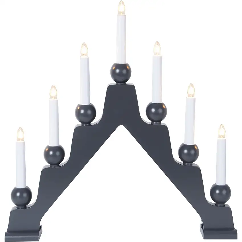 Adventsljusstake Star TradingEmmaGrafitgrå