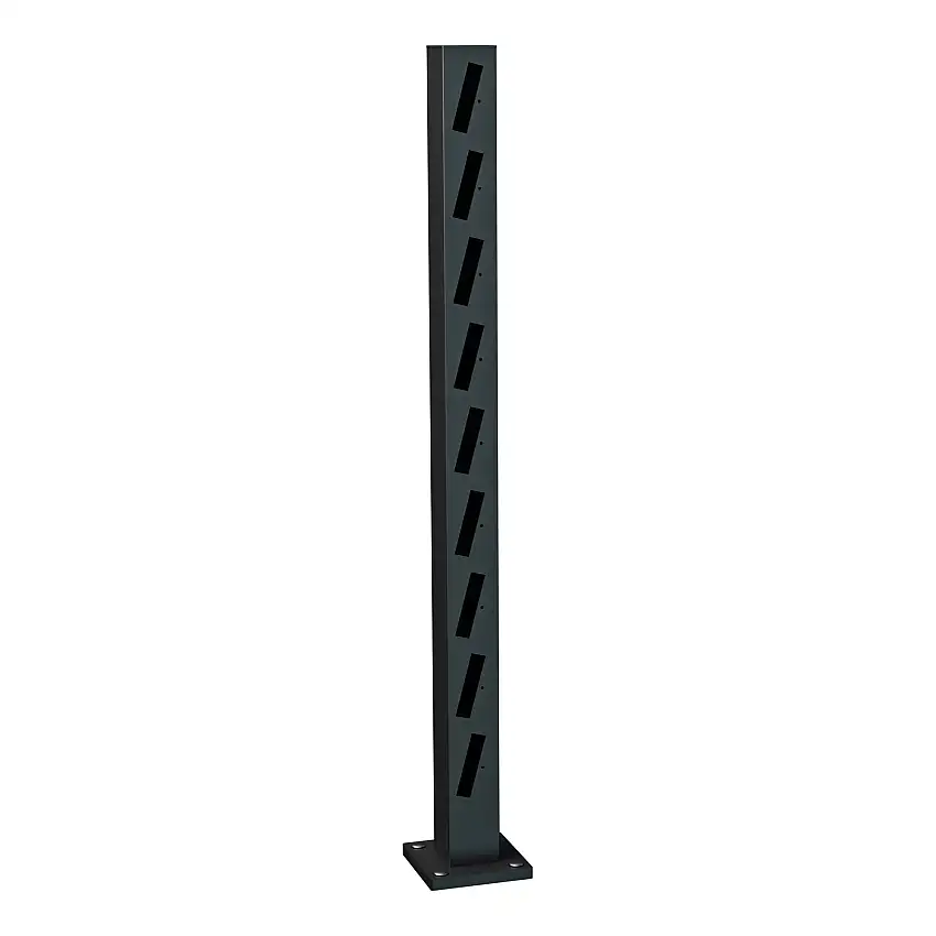 Ändstolpe Staket RecalHärenHöjd: 1060 mm, Svart, Höger