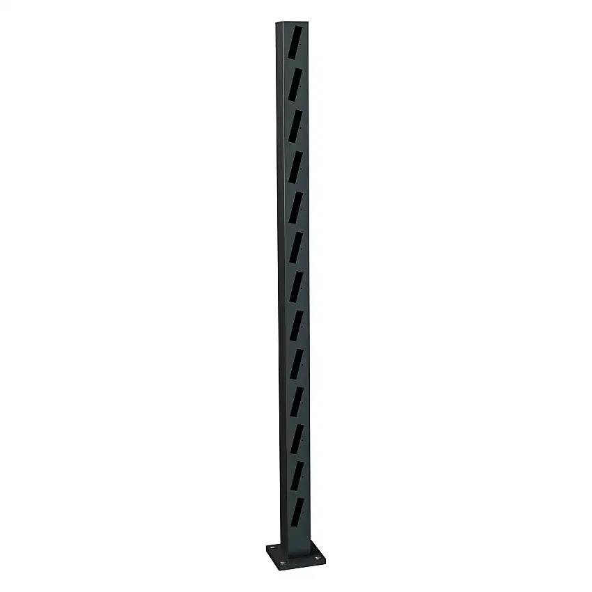 Ändstolpe Staket RecalHärenHöjd: 1475 mm, Svart, Höger