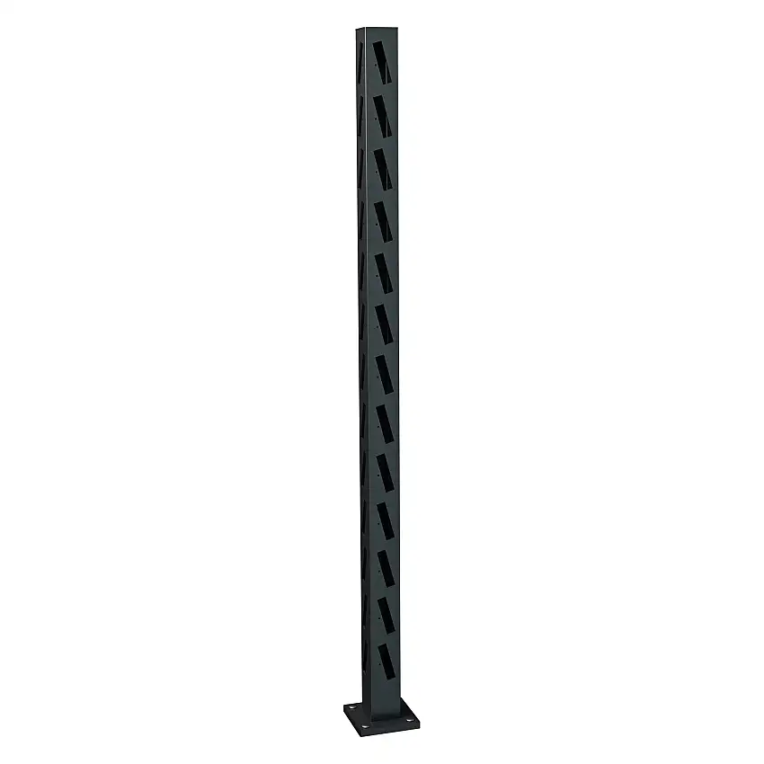 Hörnstolpe Staket RecalHärenHöjd: 1475 mm, Svart