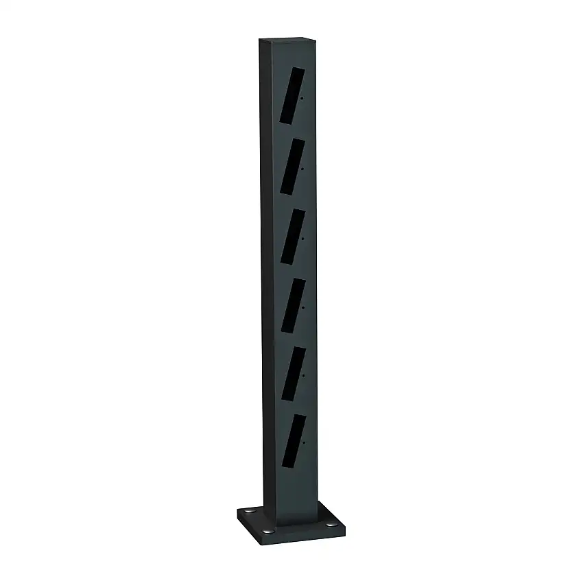 Ändstolpe Staket RecalHärenHöjd: 745 mm, Svart, Höger