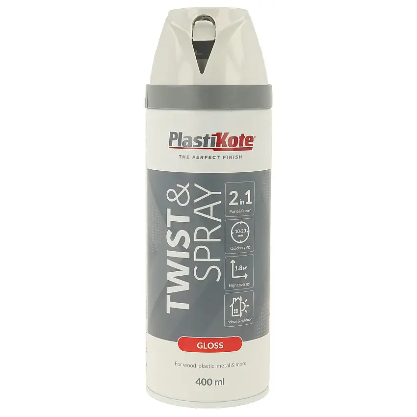 Sprayfärg Plasti-koteT&S Vit Blank 400 ml