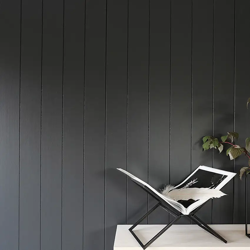 Väggpanel HuntonitFas 611x620x2390 mm, Utförande: Dämpad Svart