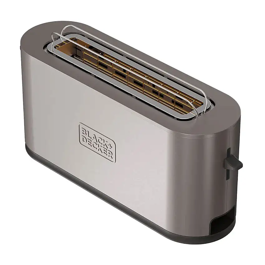 Brödrost BLACK+DECKERLångt Fack 1000W Inox Rostfritt Stål
