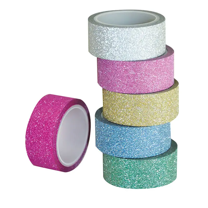 Washitejp ABA SkolGlitter 6 Olika